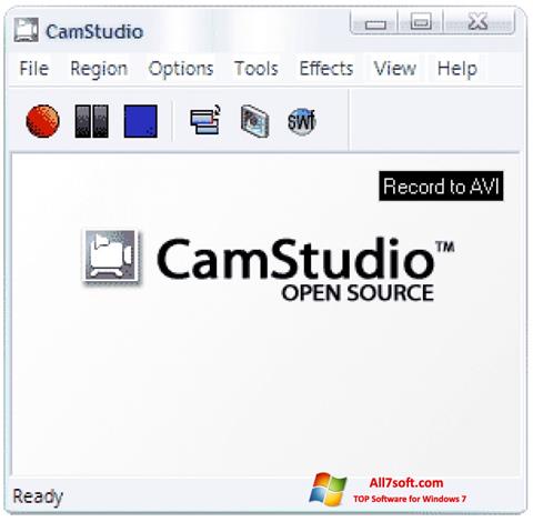 Снимка на екрана CamStudio за Windows 7