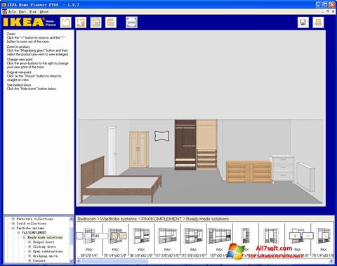 Снимка на екрана IKEA Home Planner за Windows 7