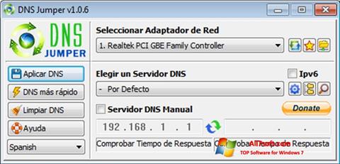 Снимка на екрана DNS Jumper за Windows 7