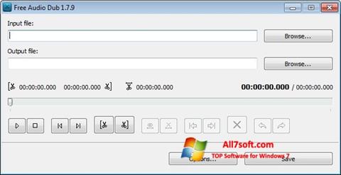 Снимка на екрана Free Audio Dub за Windows 7