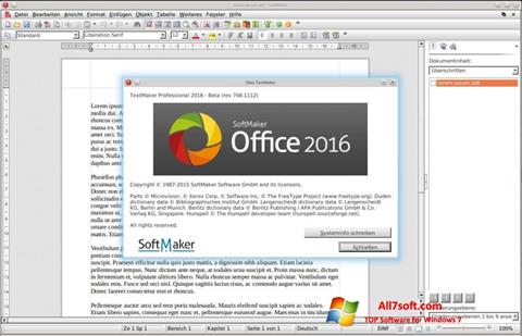 Снимка на екрана SoftMaker Office за Windows 7
