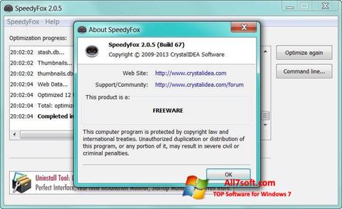 Снимка на екрана SpeedyFox за Windows 7