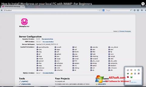 Снимка на екрана WampServer за Windows 7