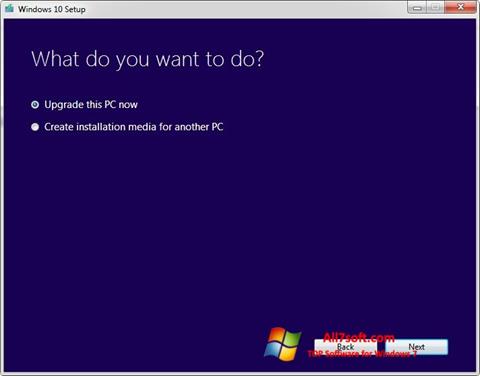 Снимка на екрана Media Creation Tool за Windows 7