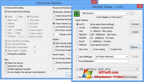Снимка на екрана UltraVNC за Windows 7