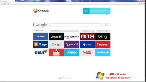 Снимка на екрана Orbitum за Windows 7