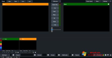 Снимка на екрана vMix за Windows 7