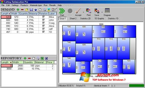 Снимка на екрана Cutting за Windows 7