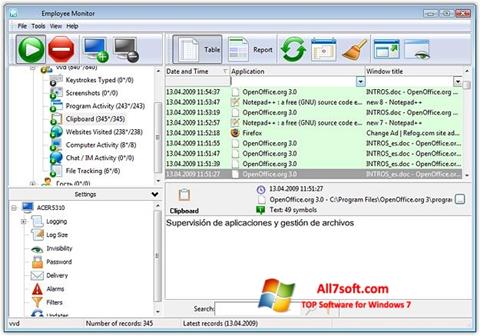 Снимка на екрана Keylogger за Windows 7