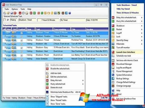 Снимка на екрана Auto ShutDown за Windows 7