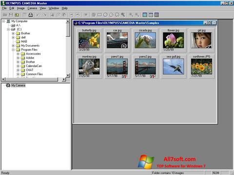 Снимка на екрана Olympus Master за Windows 7