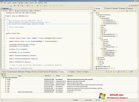 Снимка на екрана Eclipse за Windows 7