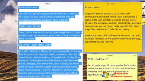 Снимка на екрана Simple Sticky Notes за Windows 7