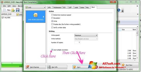 Снимка на екрана Nero Image Drive за Windows 7