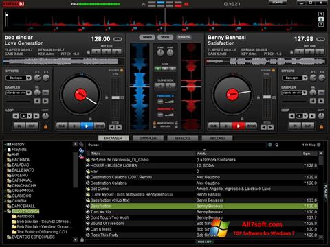 Снимка на екрана Virtual DJ Pro за Windows 7