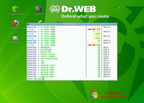 Снимка на екрана Dr.Web LiveCD за Windows 7