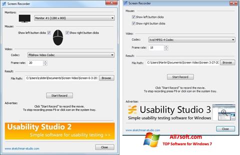 Снимка на екрана Rylstim Screen Recorder за Windows 7