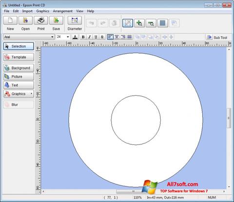 Снимка на екрана EPSON Print CD за Windows 7