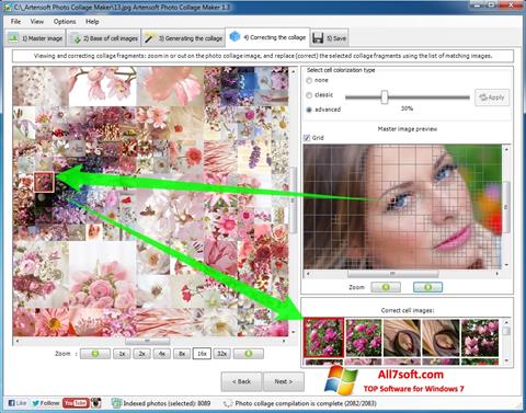 Снимка на екрана Photo Collage за Windows 7