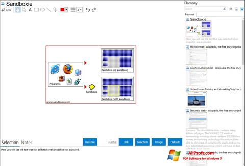 Снимка на екрана Sandboxie за Windows 7