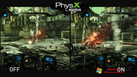 Снимка на екрана NVIDIA PhysX за Windows 7