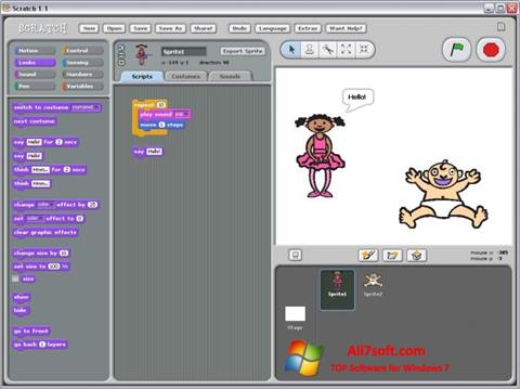 Снимка на екрана Scratch за Windows 7