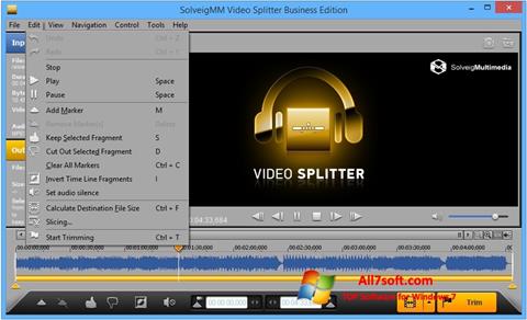 Снимка на екрана SolveigMM Video Splitter за Windows 7