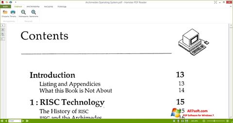 Снимка на екрана Hamster PDF Reader за Windows 7