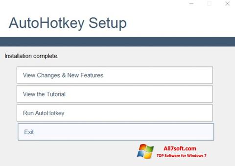 Снимка на екрана AutoHotkey за Windows 7