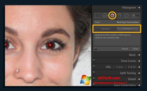 Снимка на екрана Red Eye Remover за Windows 7