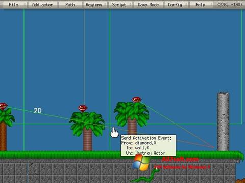 Снимка на екрана Game Editor за Windows 7