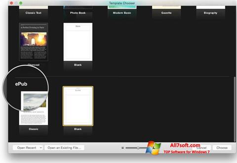 Снимка на екрана iBooks за Windows 7