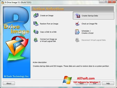 Снимка на екрана R-Drive Image за Windows 7