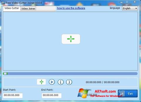 Снимка на екрана Free Video Cutter за Windows 7