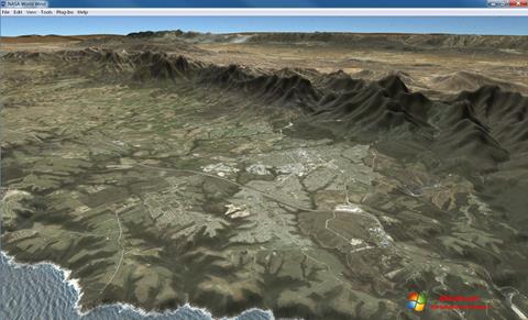 Снимка на екрана NASA World Wind за Windows 7