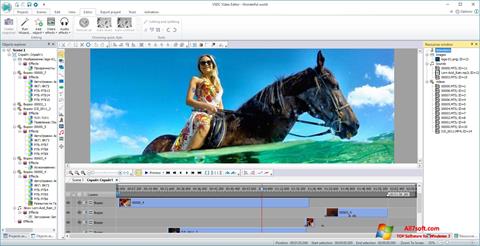 Снимка на екрана VSDC Free Video Editor за Windows 7